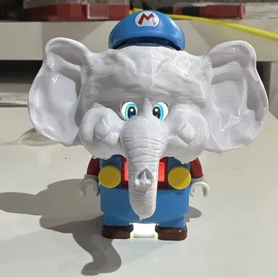 Mặt nạ voi cho Lego Mario trong Super Mario Bros Wonder