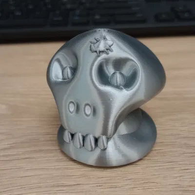 Trang trí đầu lâu hoạt hình dễ thương cho Halloween