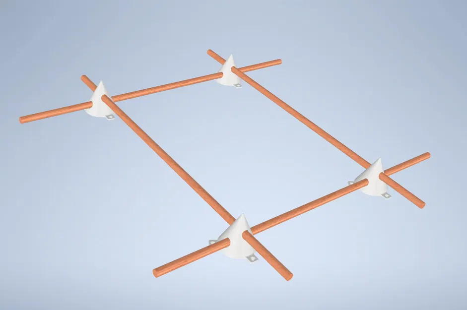 Giá đỡ tranh 5cm với 4 lỗ hỗ trợ vị trí - Image 2