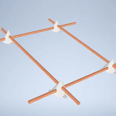 Giá đỡ tranh 5cm với 4 lỗ hỗ trợ vị trí