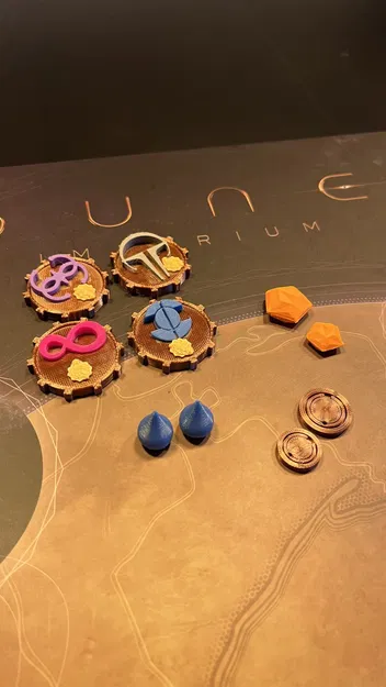Bộ jetons liên minh và tài nguyên cho Dune Imperium - Image 1