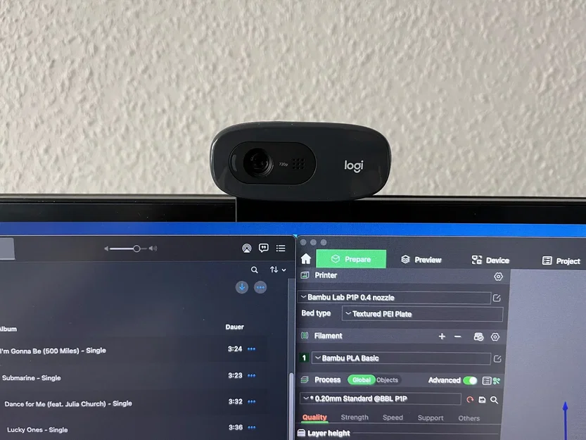 Giá đỡ webcam Logitech C270 nâng cao màn hình - Image 1