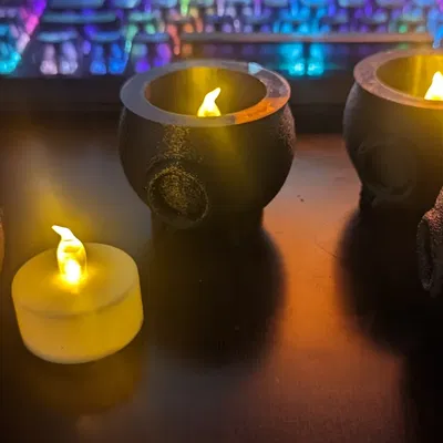 Giá đỡ nến hình vạc - bồn sâu hơn