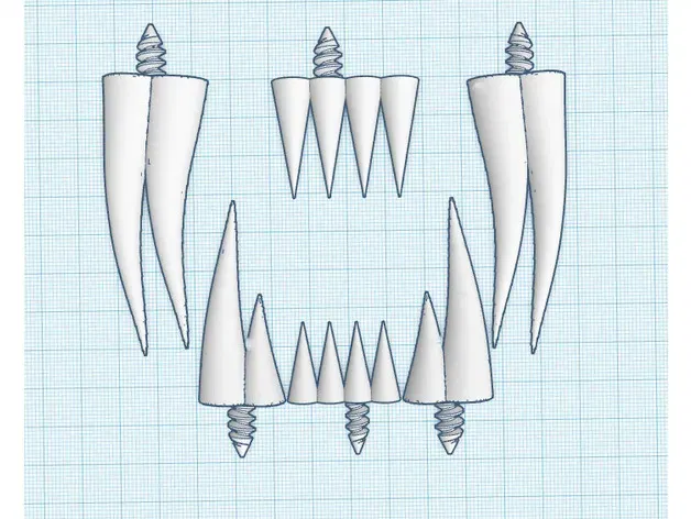 Răng nanh bí ngô cho mô hình in 3D - Image 7