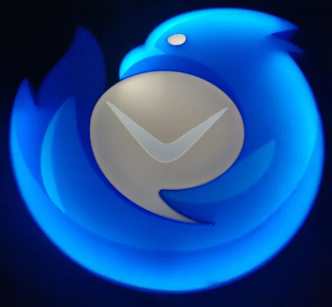 Đèn tường hình logo Thunderbird của Mozilla - Image 1