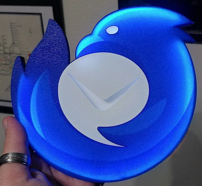 Đèn tường hình logo Thunderbird của Mozilla - Image 2