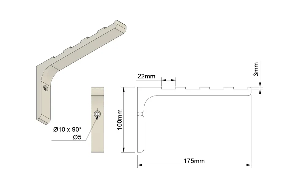 Giá đỡ nhẹ bằng gỗ và nhựa cho không gian sống - Image 4