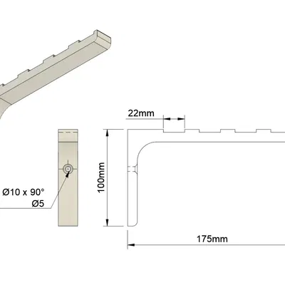 Giá đỡ nhẹ bằng gỗ và nhựa cho không gian sống