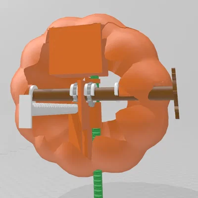 Quả bí ngô bất ngờ với bộ xương thời trang