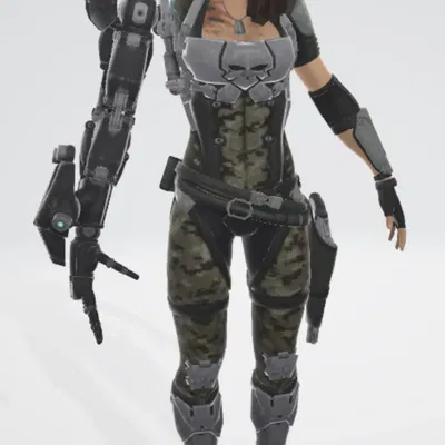 Nhân vật Shelly - Người phụ nữ sinh học từ Bionic Commando