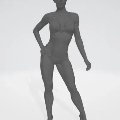 Tư thế người mẫu trong bộ đồ bơi không có kết cấu