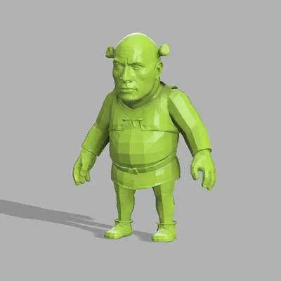 Nhân vật Shrek kết hợp với The Rock trong thiết kế độc đáo