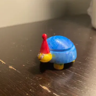 Mũ có quả bóng trang trí độc đáo cho mô hình 3D