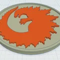 Đế lót ly Godzilla phong cách nghệ thuật độc đáo - Thumbnail 1