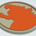 Đĩa lót Godzilla phong cách nghệ thuật độc đáo - Thumbnail 1