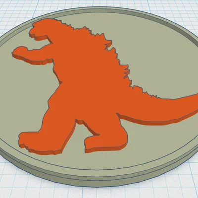 Giá đỡ ly Godzilla phong cách nghệ thuật độc đáo