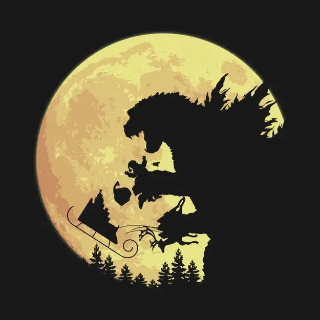 Đế lót ly Godzilla phong cách nghệ thuật hiện đại - Image 2