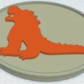 Đế lót ly Godzilla phong cách nghệ thuật độc đáo - Thumbnail 1