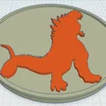 Đế lót ly Godzilla phong cách độc đáo - Thumbnail 1