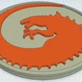 Đế lót ly Godzilla phong cách nghệ thuật độc đáo - Thumbnail 1