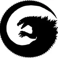 Đế lót ly Godzilla phong cách nghệ thuật thiết kế - Thumbnail 2