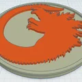 Đế lót ly Godzilla phong cách nghệ thuật độc đáo - Thumbnail 1