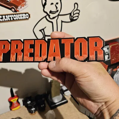 Biểu tượng phim Predator đơn giản thiết kế trong Tinkercad