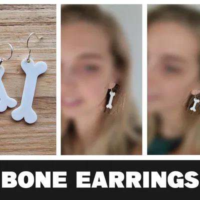 Bông tai xương cho Halloween