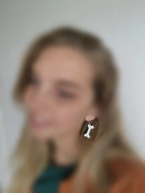 Bông tai xương cho Halloween - Image 2