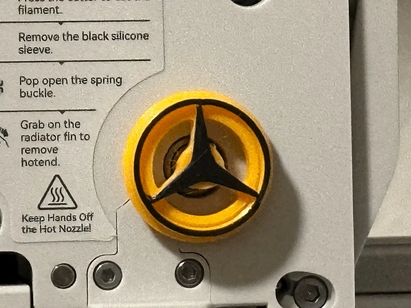 Bánh xe chuyển động filament hình sao Mercedes cho Bambu Lab A1mini - Image 2