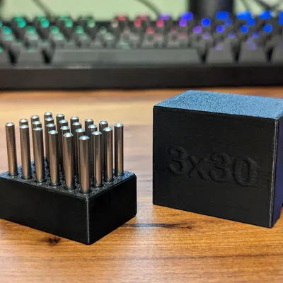 Giá đỡ chốt dowel 3x30mm đơn giản để tổ chức pin