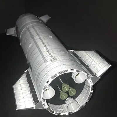 Bộ phận động cơ Starship S24 từ mô hình giấy 3D