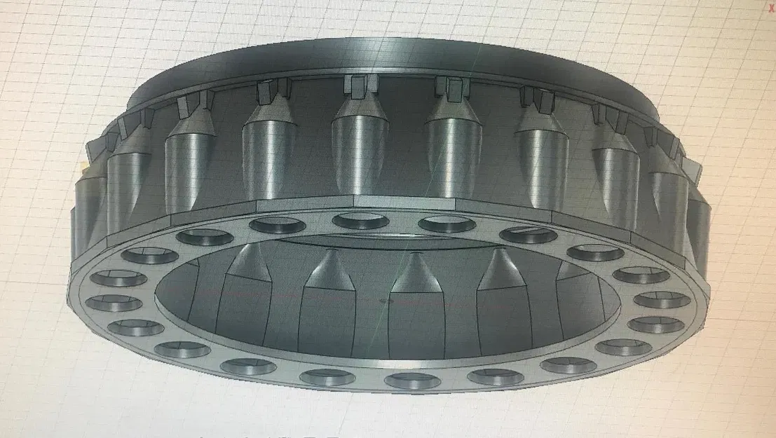 Phần động cơ SuperHeavy B7 với Raptor và chân đế - Image 3