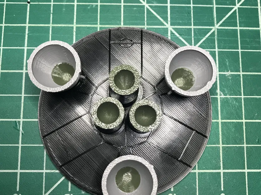 Bộ phận động cơ Starship S24 từ mô hình giấy 3D - Image 10