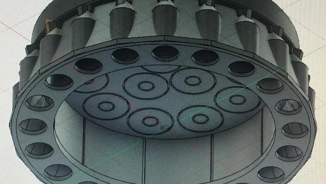 Phần động cơ SuperHeavy B7 với Raptor và chân đế - Image 9