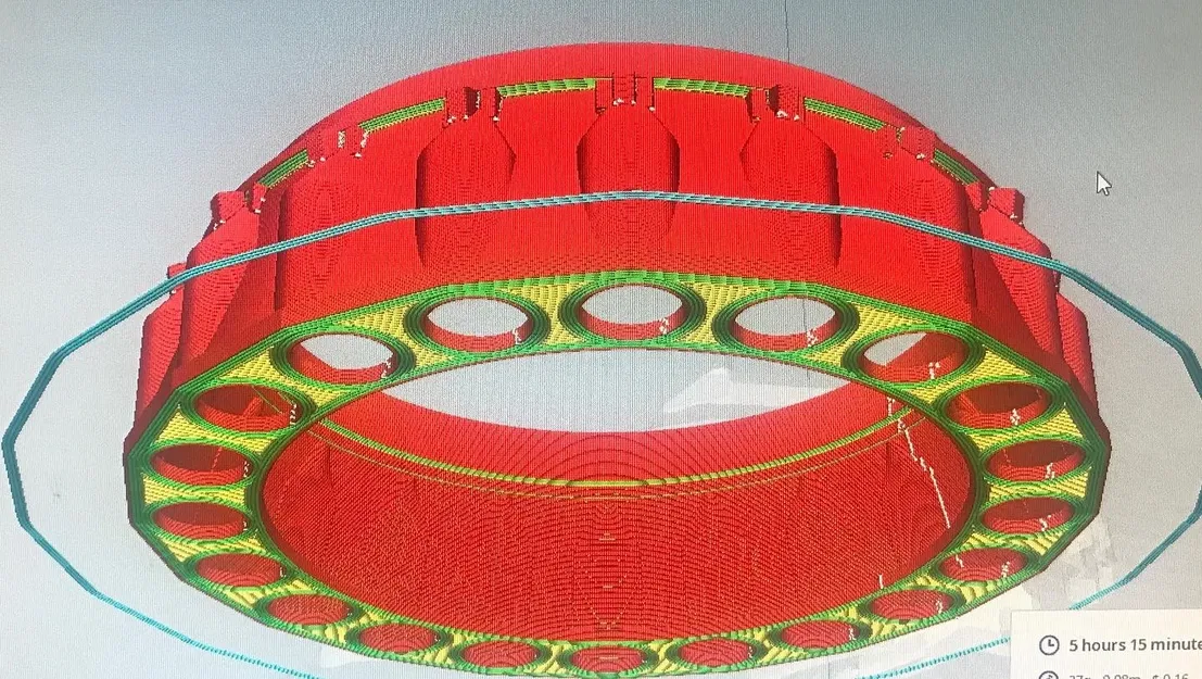 Phần động cơ SuperHeavy B7 với Raptor và chân đế - Image 10