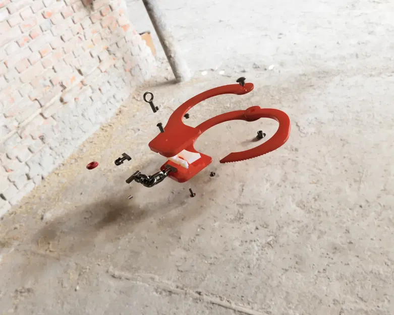 Còng tay in 3D an toàn cho diễn viên trong phim - Image 1