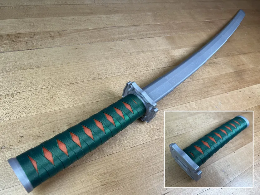 Katana gập lại v2 in ngay tại chỗ (Đa màu) - Image 1
