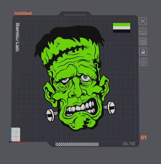 Nhân vật quái vật Freaky Franky độc đáo cho in 3D - Image 2