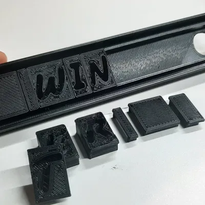 Chữ cái đơn cho khuôn đúc mô-đun KloetzchenART