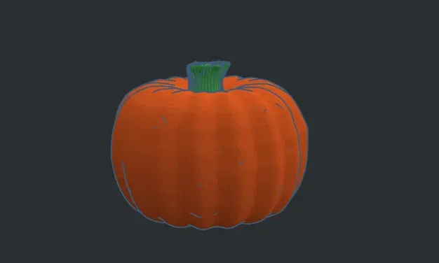 Quả bí ngô trang trí Halloween làm từ Blender và Tinkercad - Image 1