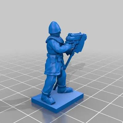 Vệ binh phong kiến tương lai với rìu và súng plasma 28mm