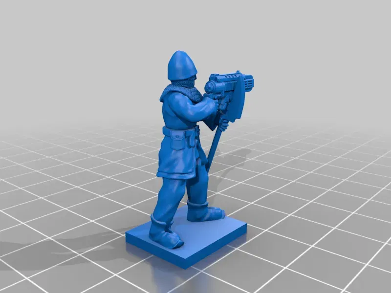 Vệ binh phong kiến tương lai với rìu và súng plasma 28mm - Image 4