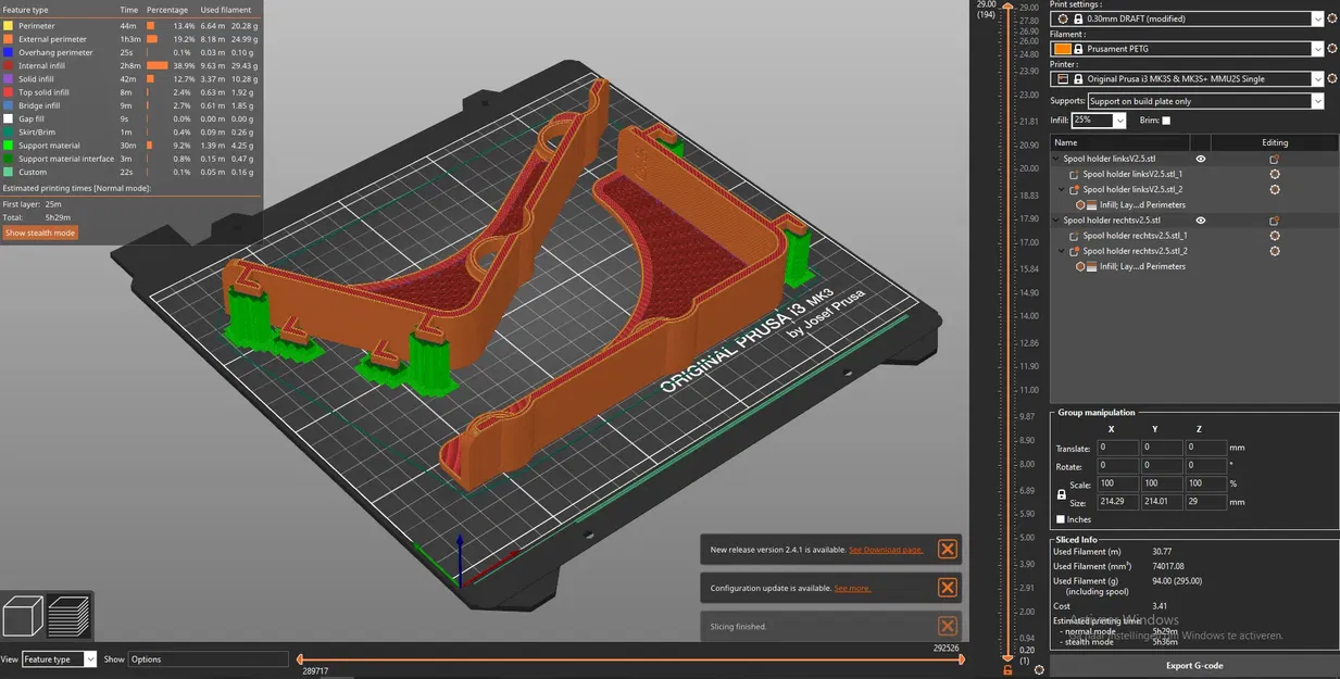 Giá đỡ cuộn dây MMU cho Ikea Skadis - Image 5