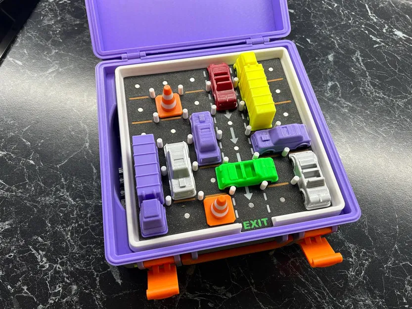 Hộp lưu trữ cho trò chơi logic Rush Hour với ô tô - Image 3