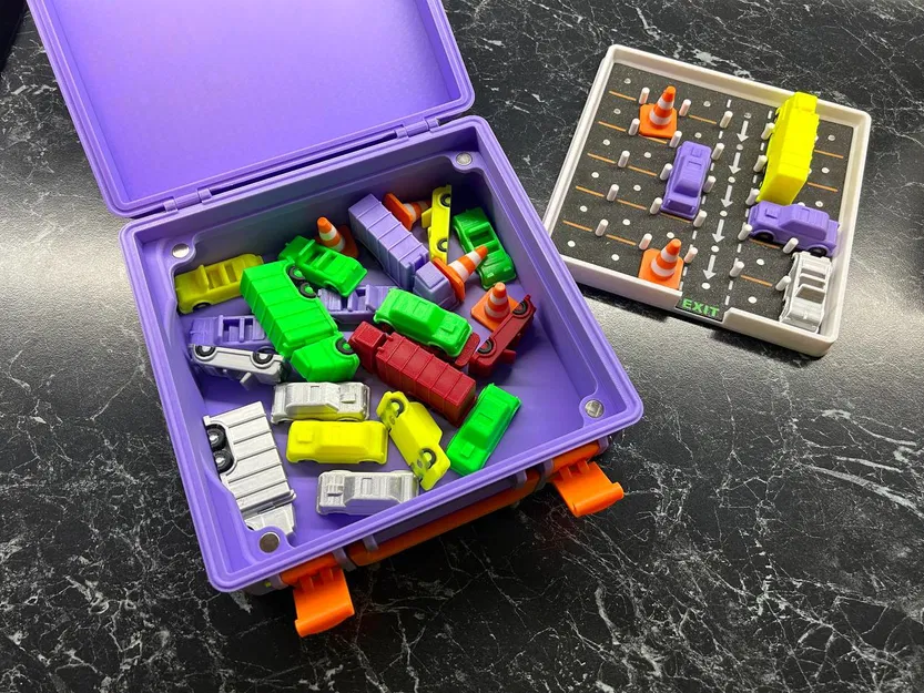 Hộp lưu trữ cho trò chơi logic Rush Hour với ô tô - Image 4