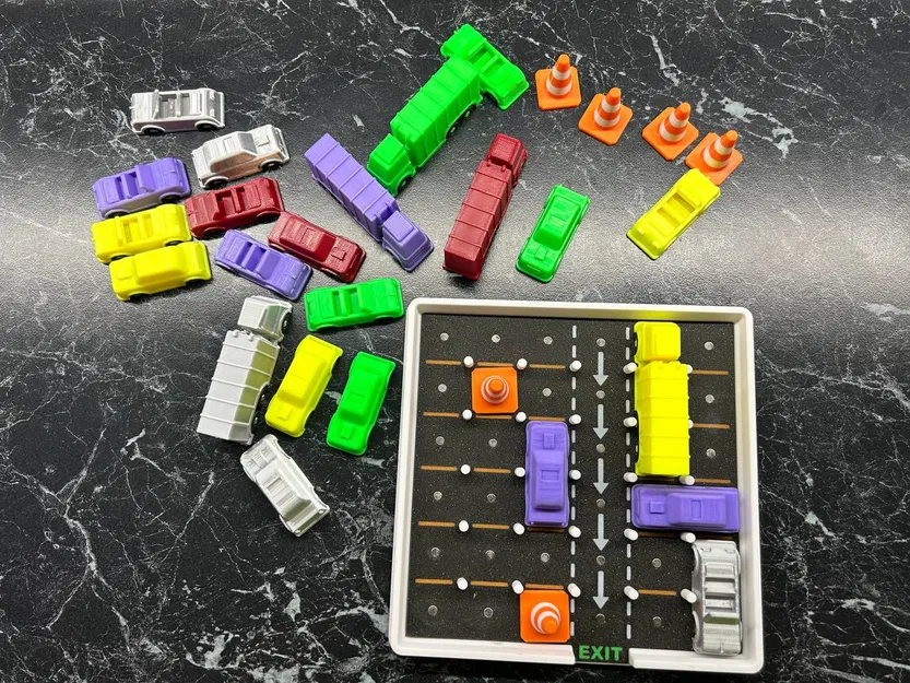 Hộp lưu trữ cho trò chơi logic Rush Hour với ô tô - Image 7