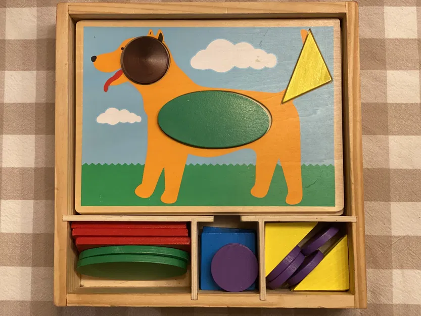 Đĩa thay thế cho bộ khối mẫu Melissa và Doug cho trẻ mới bắt... - Image 1