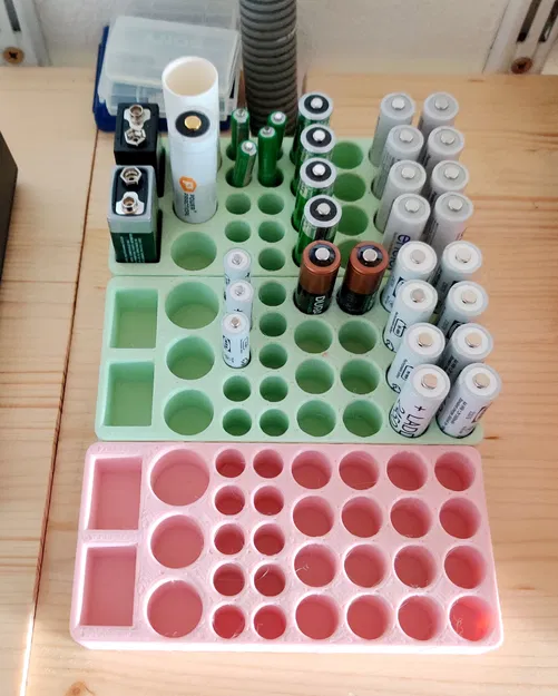 Giá đỡ pin cho x16 AA, x10 AAA, x2 18650 Li-Ion và x2 9V - Image 1