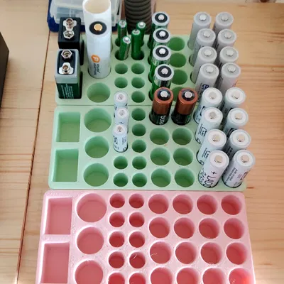 Giá đỡ pin cho x16 AA, x10 AAA, x2 18650 Li-Ion và x2 9V